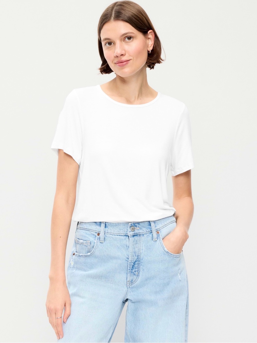 Old Navy Luxe crew neck tee